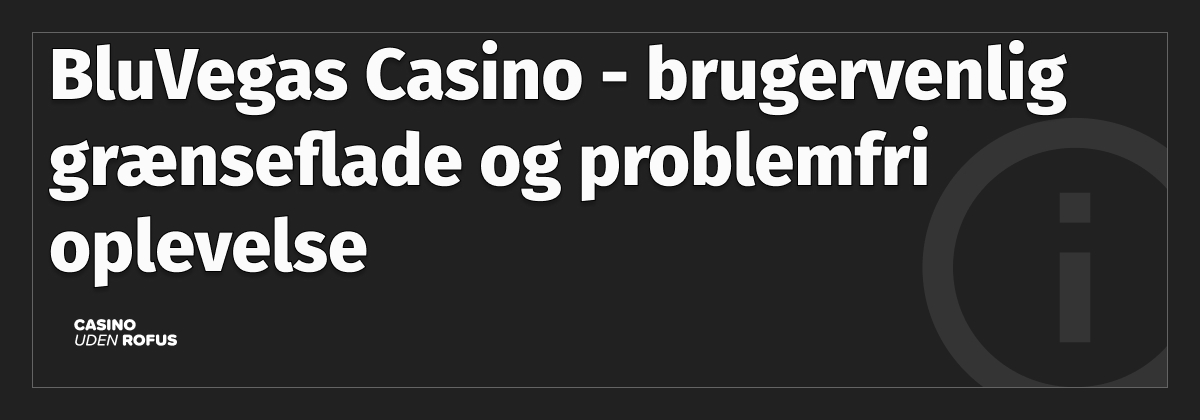 bluvegas anmeldese information