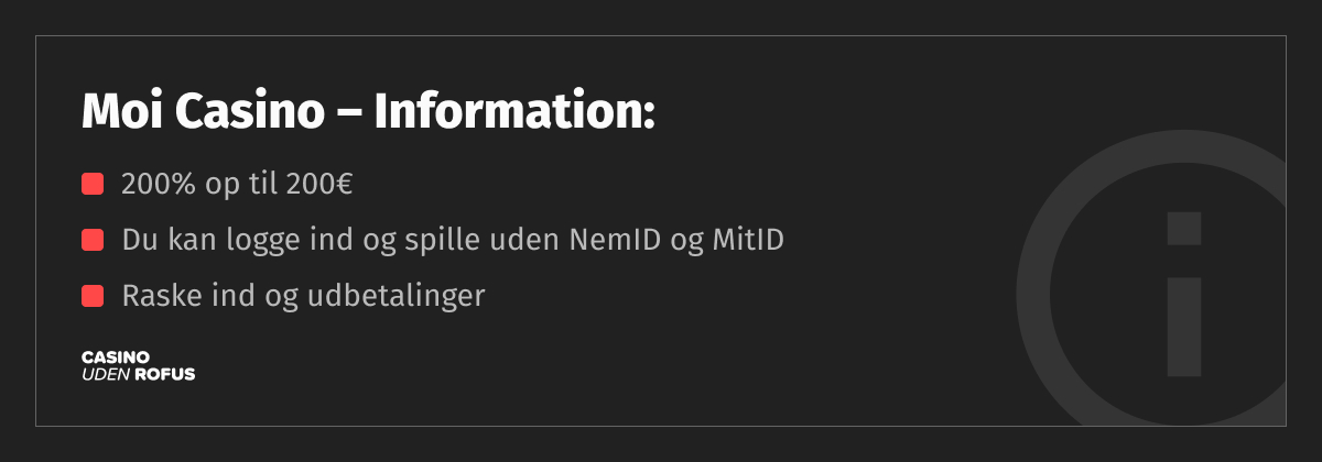 moi casino information & bonus