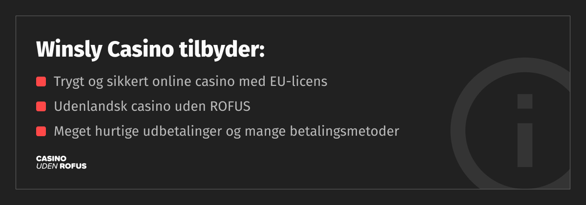 winsly casino anmeldelse