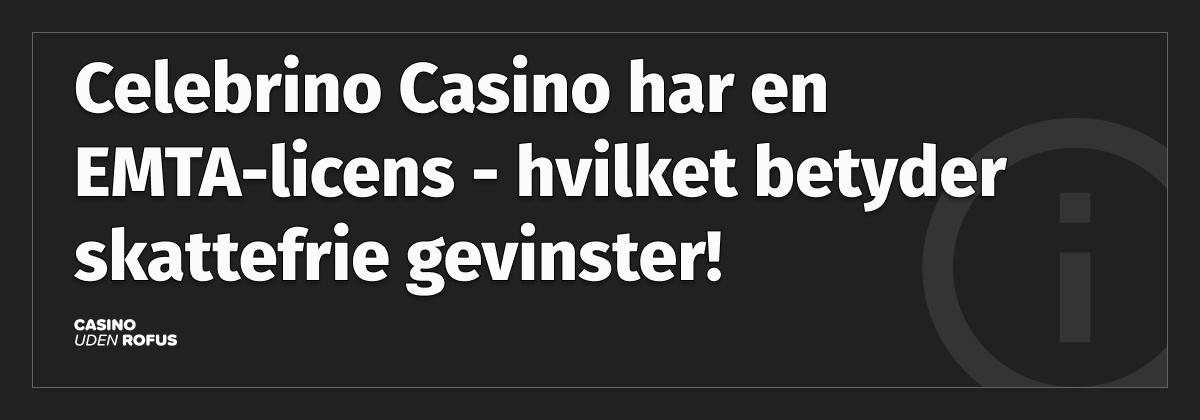 celebrino casino licens