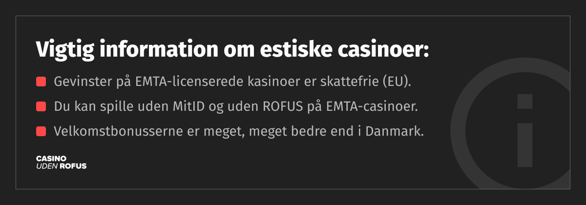 emta casino information
