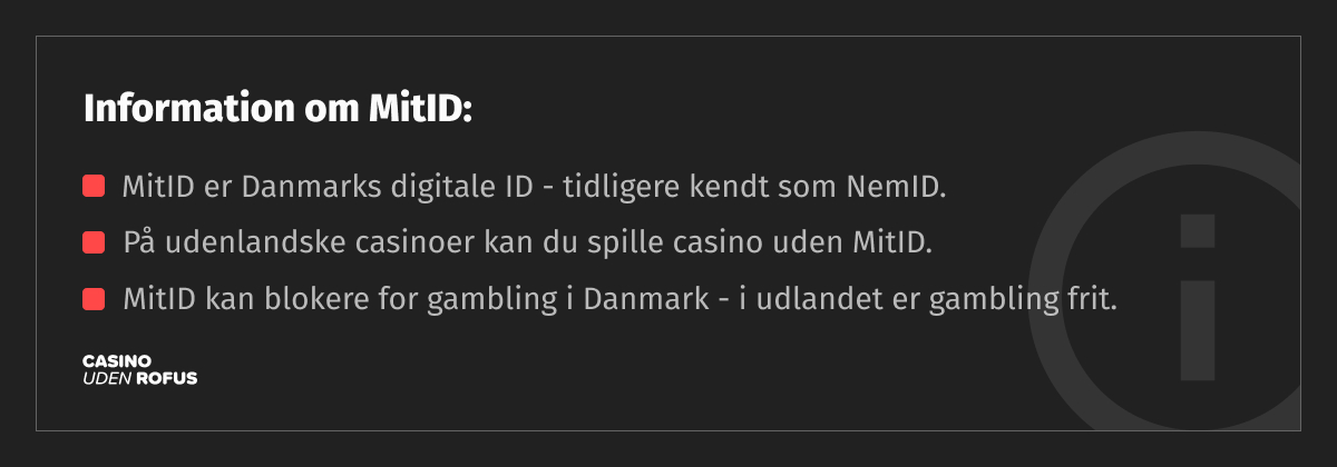 vigtig information om MitID