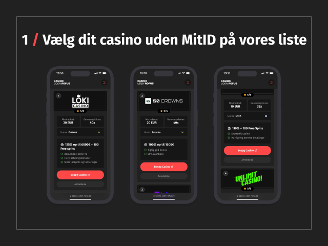 trin 1 casino uden mitid