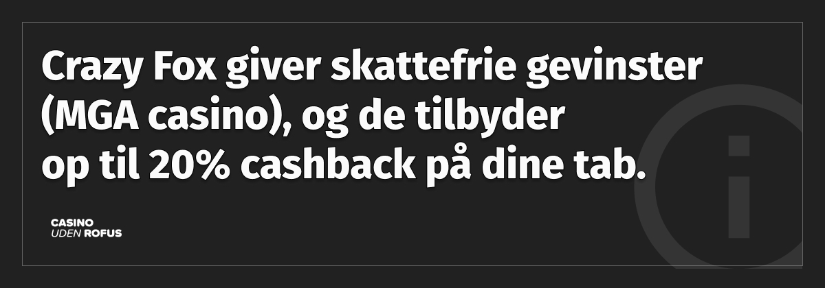 crazy fox casino anmeldelse