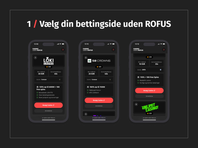 trin 1 guide odds uden rofus